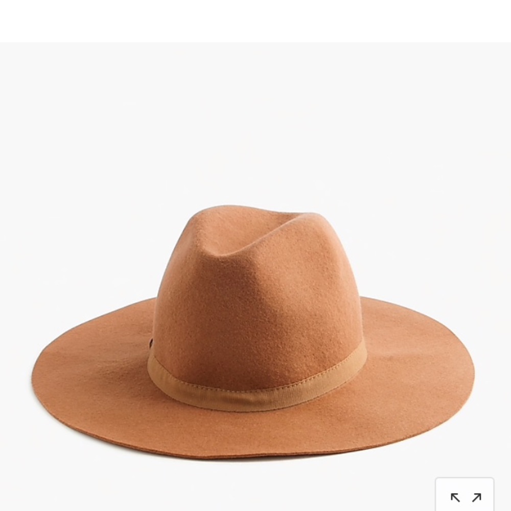 Jcrew Black Widebrim Wool Felt Hat